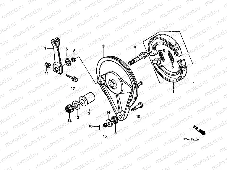 F-11 REAR BRAKE PANEL