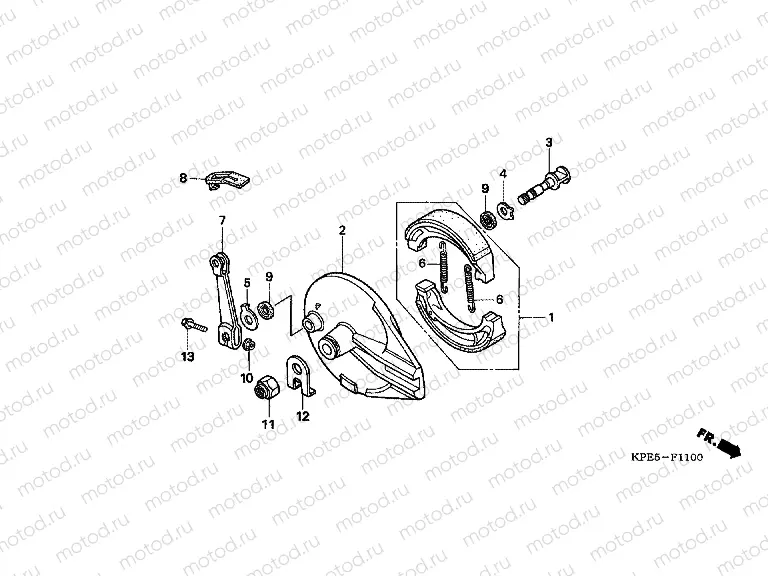F-11 REAR BRAKE PANEL