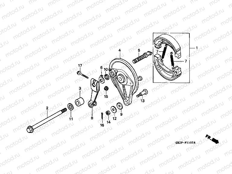 F-11 REAR BRAKE PANEL