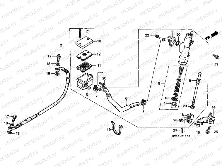 F-11 REAR MAIN BRAKE CYLINDER