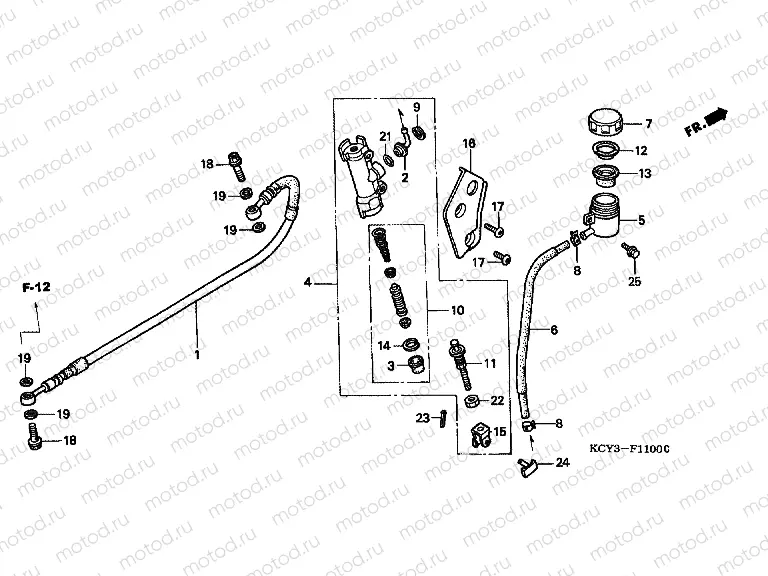 F-11 REAR MAIN BRAKE CYLINDER