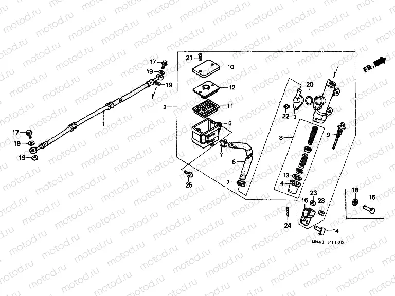 F-11 REAR MAIN BRAKE CYLINDER