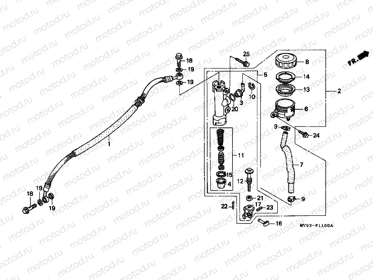 F-11 REAR MAIN BRAKE CYLINDER