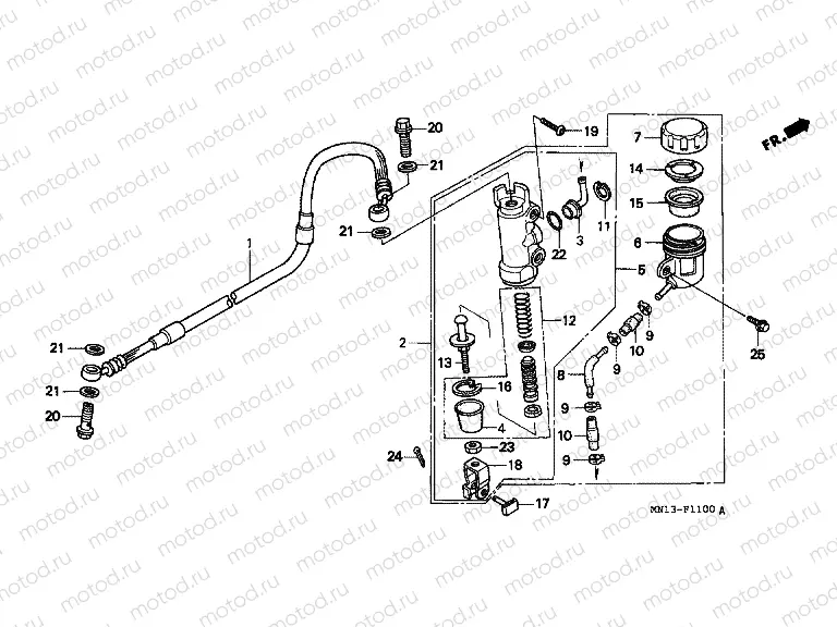 F-11 REAR MAIN BRAKE CYLINDER