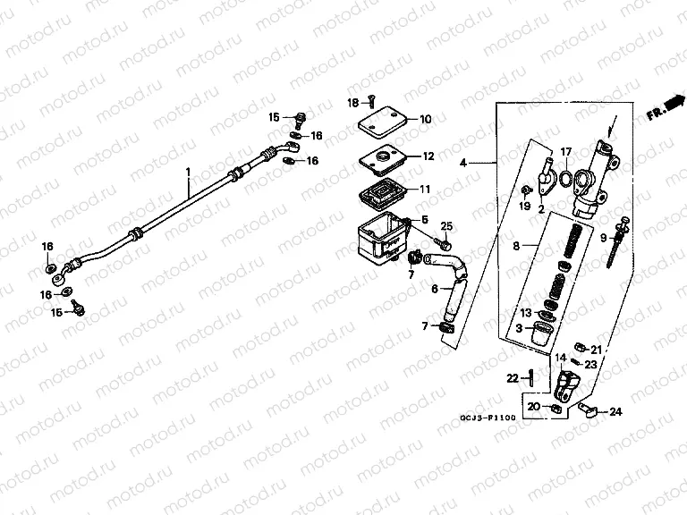 F-11 REAR MAIN BRAKE CYLINDER