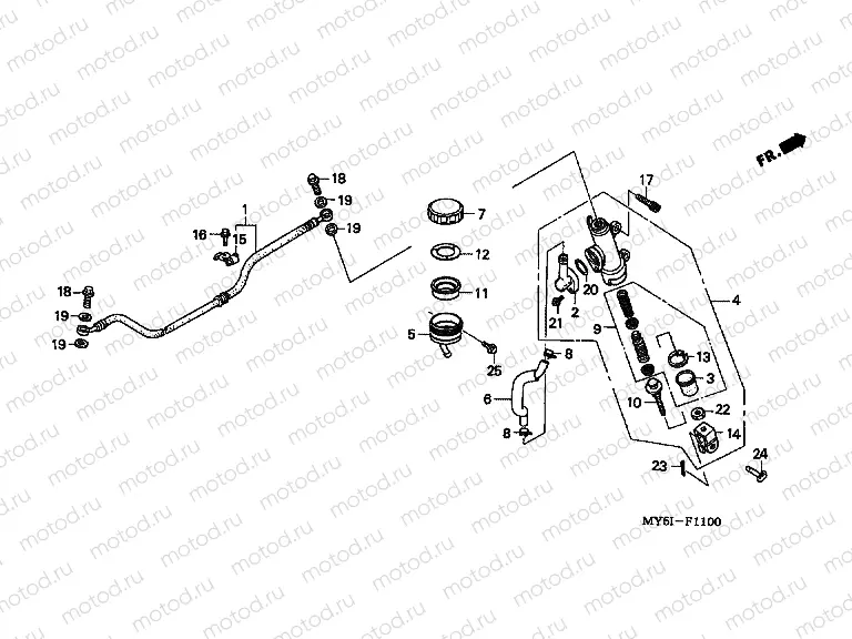 F-11 REAR MASTER CYLINDER