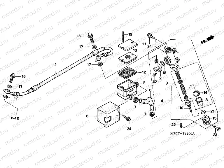 F-11 REAR MASTER CYLINDER