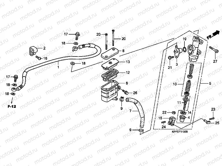 F-11 REAR MASTER CYLINDER