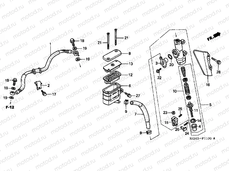 F-11 REAR MASTER CYLINDER