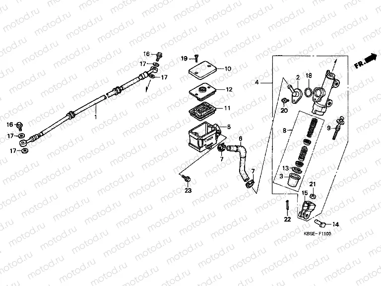 F-11 REAR MASTER CYLINDER