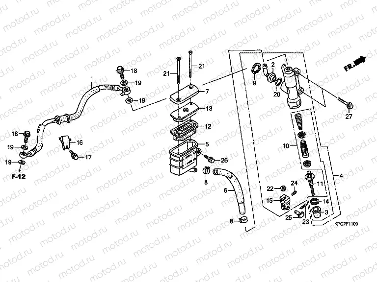 F-11 REAR MASTER CYLINDER