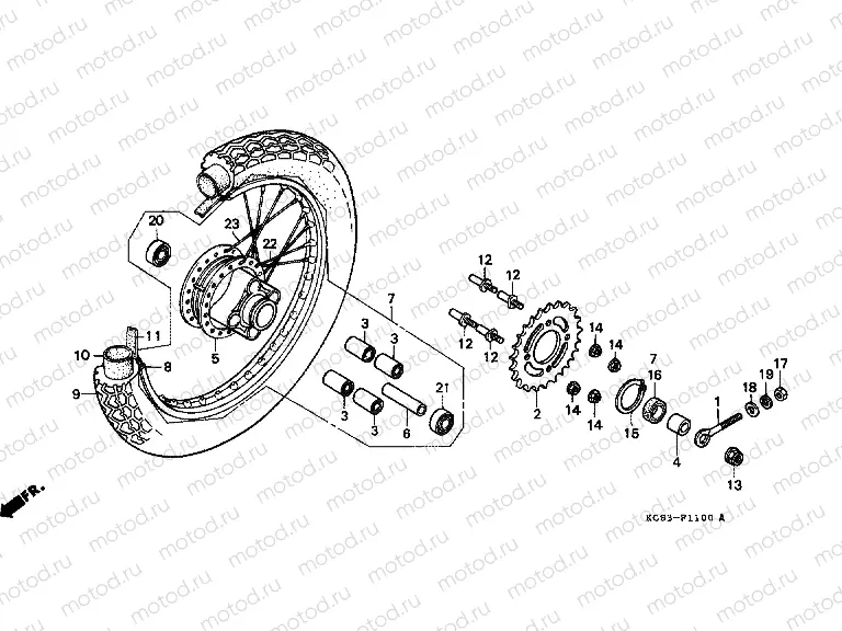 F-11 REAR WHEEL