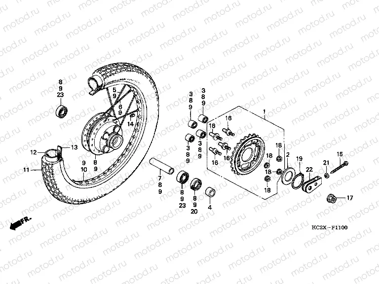 F-11 REAR WHEEL