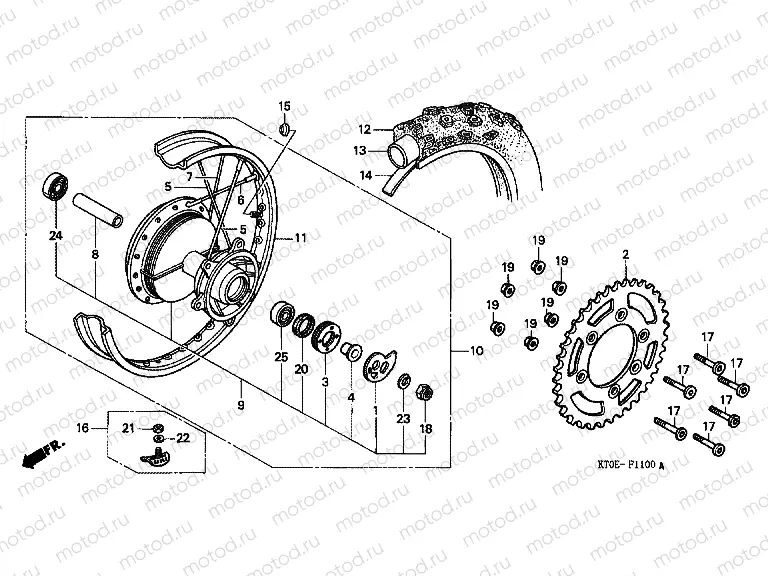 F-11 REAR WHEEL