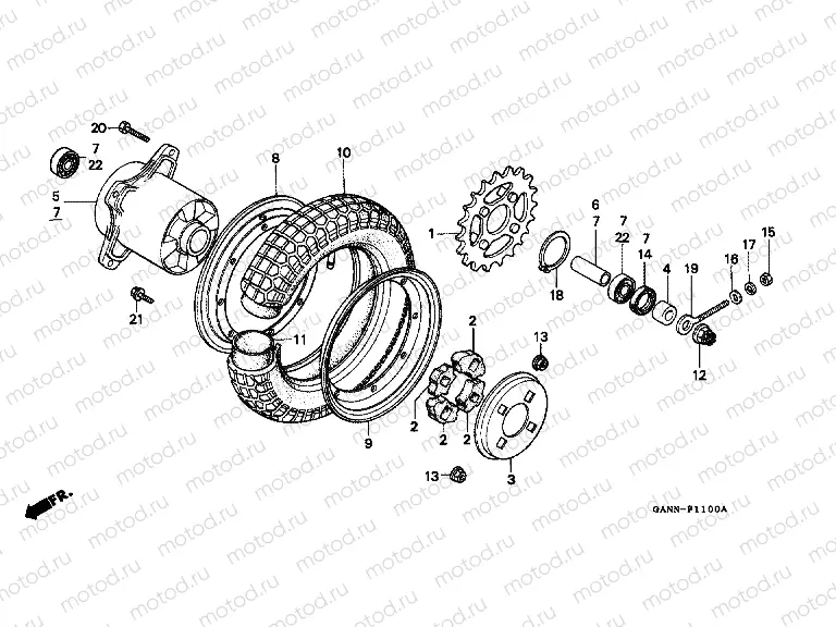 F-11 REAR WHEEL
