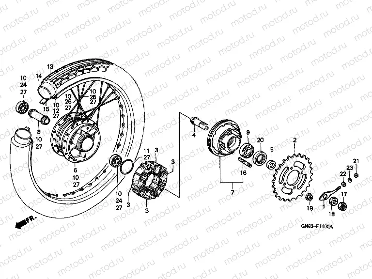 F-11 REAR WHEEL