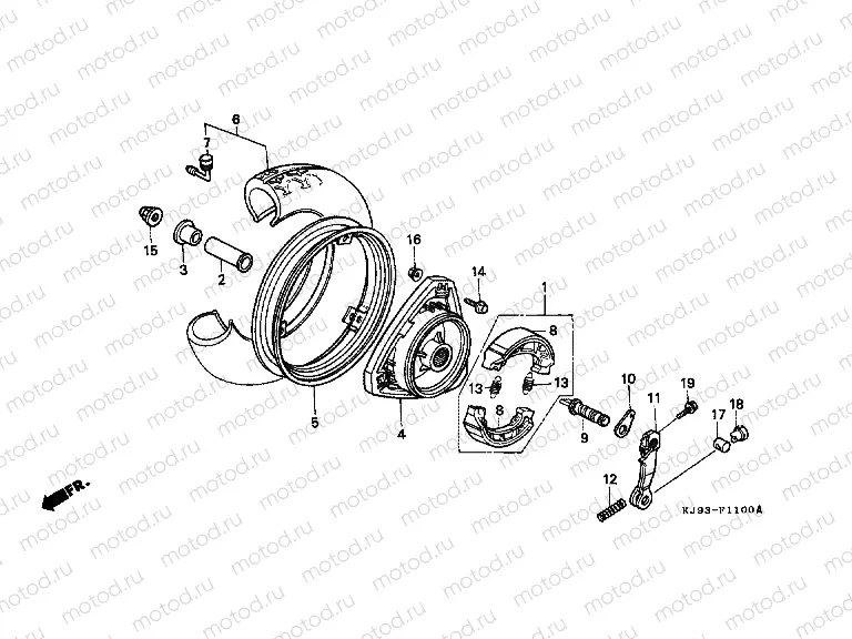 F-11 REAR WHEEL (CH125E)