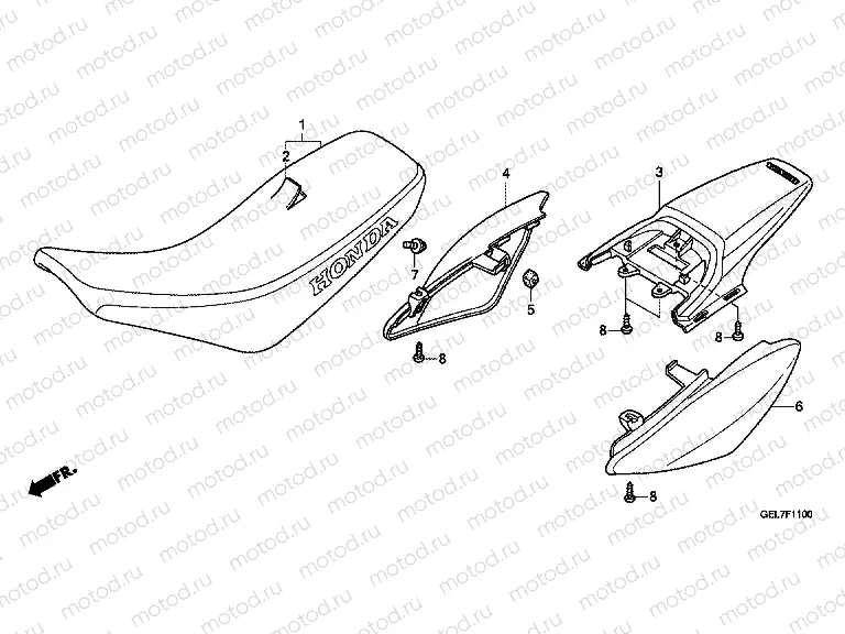 F-11 SEAT / REAR FENDER