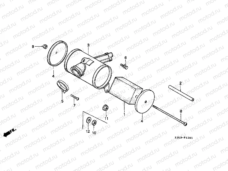 F-12-1 AIR FILTER (ST70C / K)