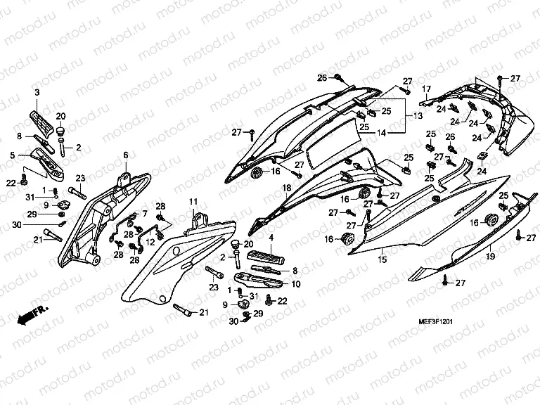 F-12-1 BODY COVER (FJS400D9 / FJS400A) buy cheap online