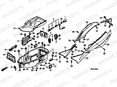 F-12-1 BODY COVER/LUGGAGE BOX (FES1257/A7)(FES1507/A7)