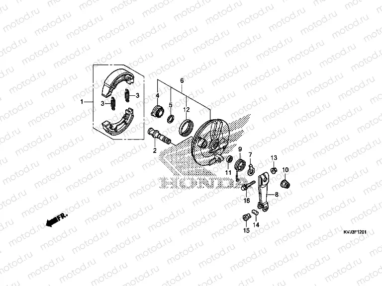 F-12-1 FRONT BRAKE PANEL