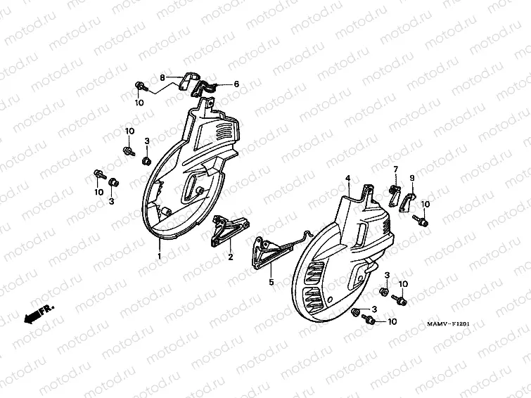 F-12-1 FRONT WHEEL COVER (CL1500AW / SEW)