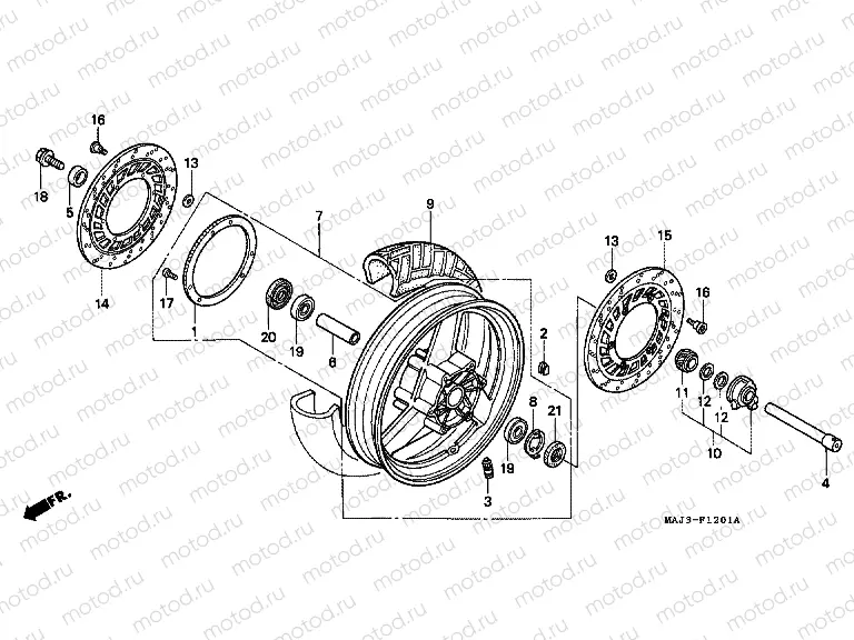 F-12-1 FRONT WHEEL (ST1100A)