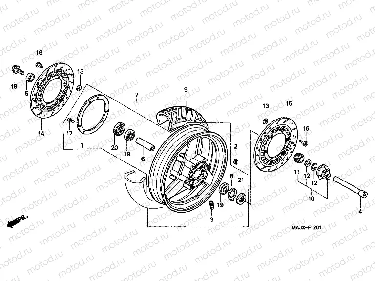 F-12-1 FRONT WHEEL (ST1100A)