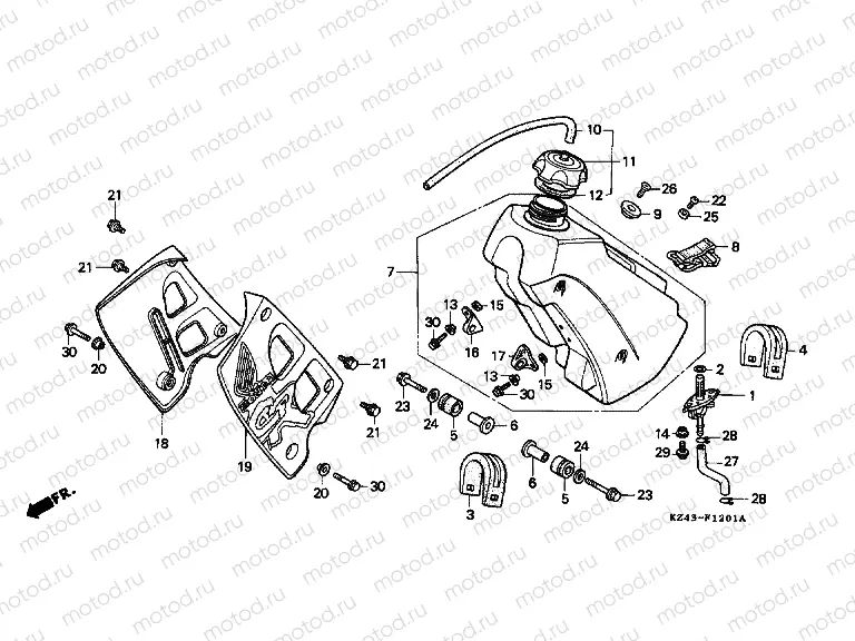F-12-1 FUEL TANK (CR125RM / RN)