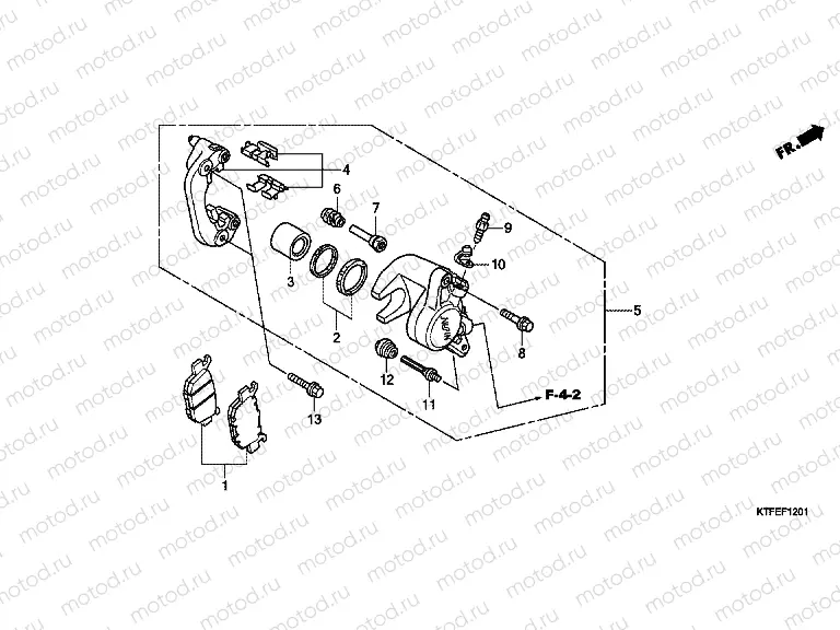 F-12-1 REAR BRAKE CALIPER