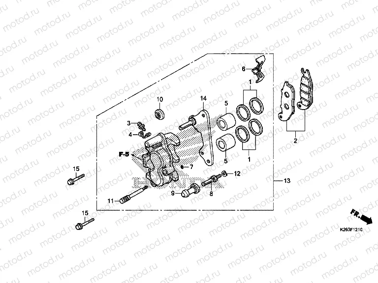 F-12-10 FRONT BRAKE CALIPER