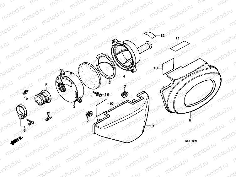 F-12 AIR FILTER / SIDE COVER