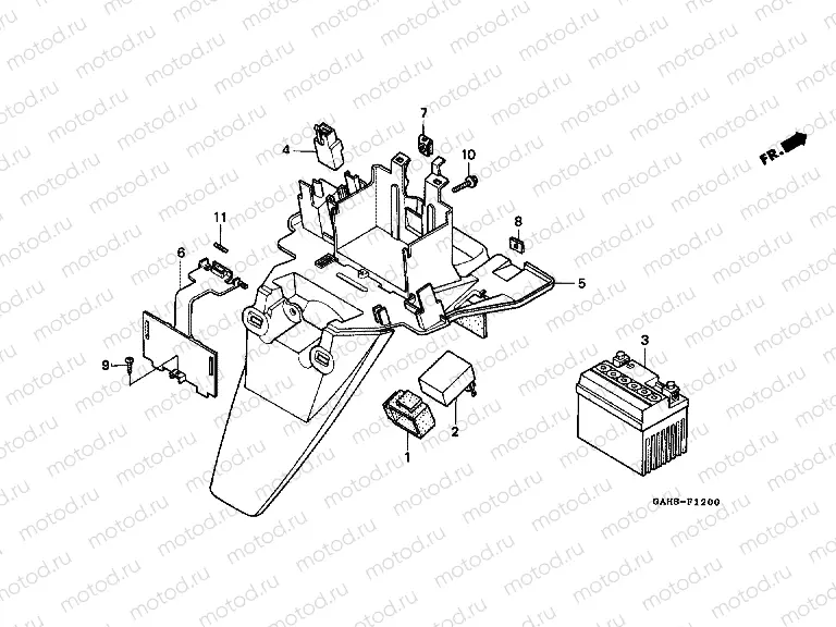 F-12 BATTERY / REAR FENDER