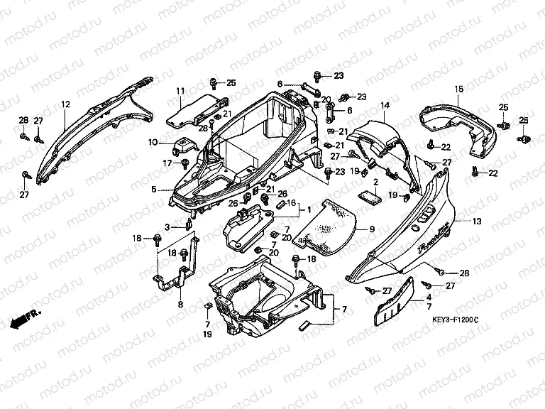 F-12 BODY COVER / LUGGAGE BOX