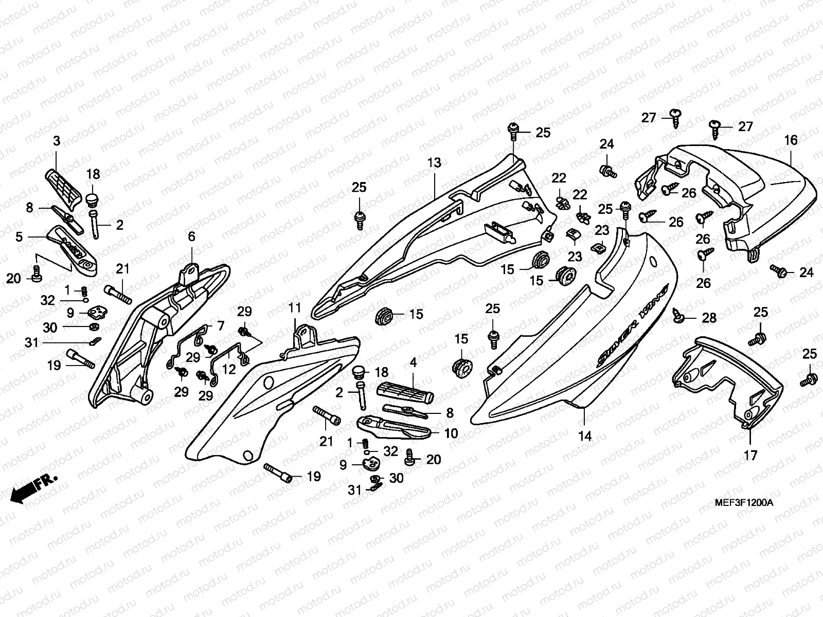 F-12 BODY COVER(FJS400D8)