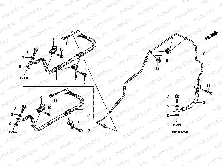 F-12 BRAKE CABLE