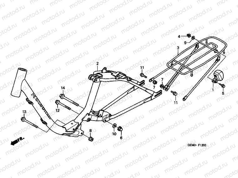 F-12 FRAME HOUSING