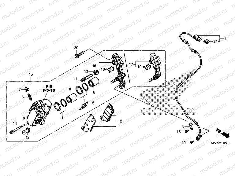 F-12 FRONT BRAKE CALIPER