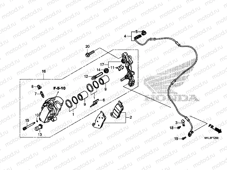 F-12 FRONT BRAKE CALIPER