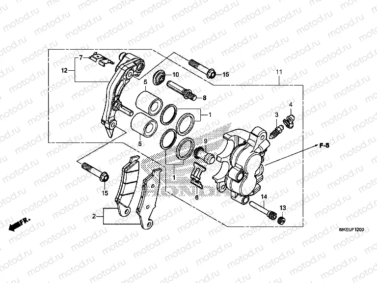 F-12 FRONT BRAKE CALIPER