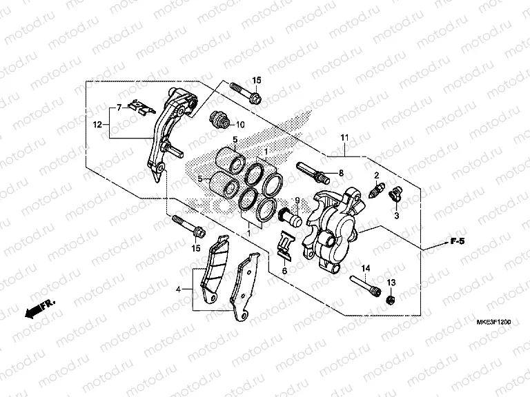 F-12 FRONT BRAKE CALIPER