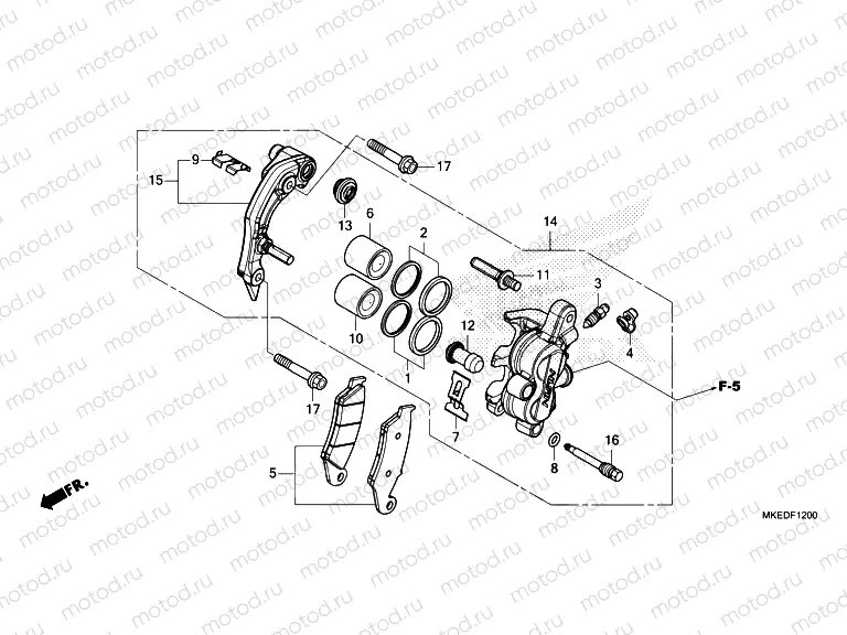 F-12 FRONT BRAKE CALIPER