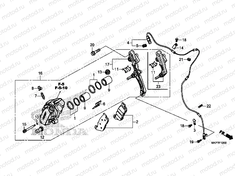 F-12 FRONT BRAKE CALIPER