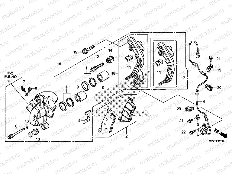 F-12 FRONT BRAKE CALIPER