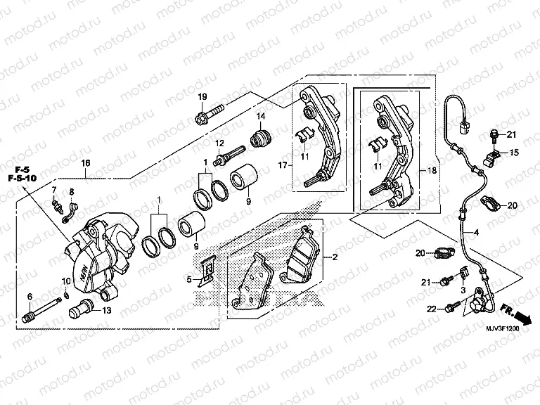 F-12 FRONT BRAKE CALIPER
