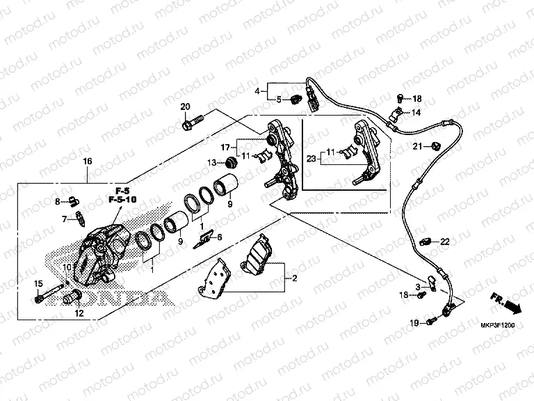 F-12 FRONT BRAKE CALIPER