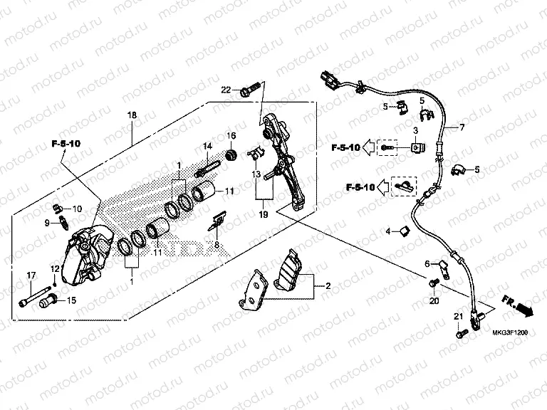 F-12 FRONT BRAKE CALIPER