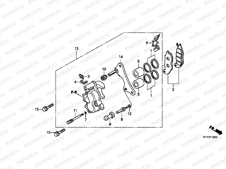 F-12 FRONT BRAKE CALIPER