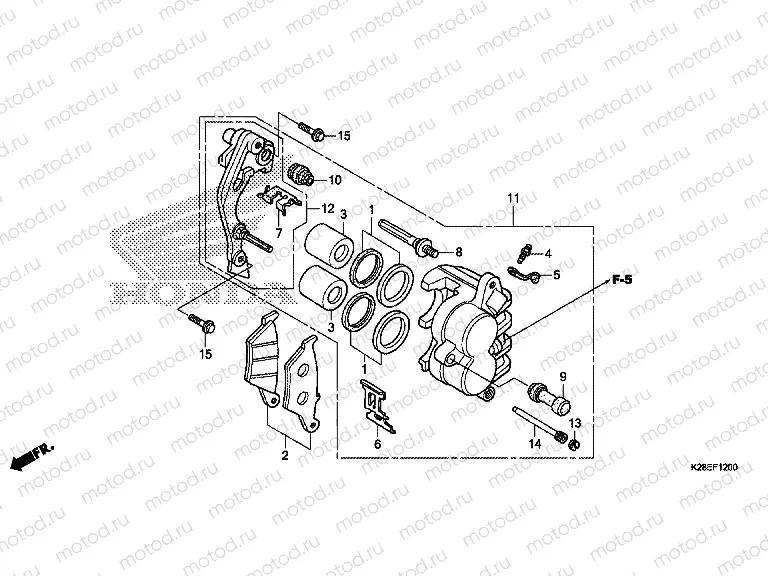 F-12 FRONT BRAKE CALIPER